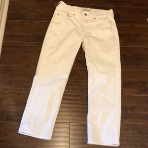 Lucky brand brooke crop jeans, size 4/27 color white